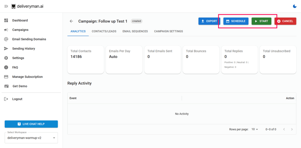 launch deliveryman campaign